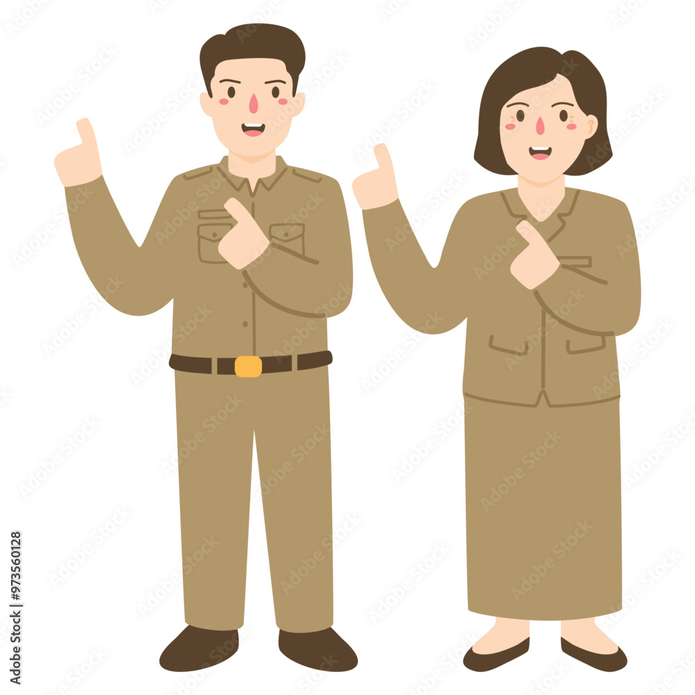 asn civil servants in Indonesia wearing uniform asn civil servants in Indonesia wearing uniform