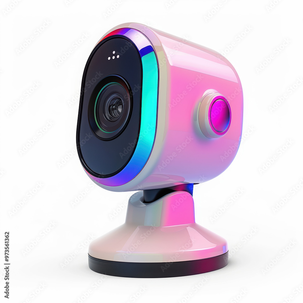 camera tech gadget electronics security surveillance home device smart modern technology colorful monitoring internet ai video lens wireless futuristic design camera tech gadget electronics security surveillance home device smart modern technology colorful monitoring internet ai video lens wireless futuristic design