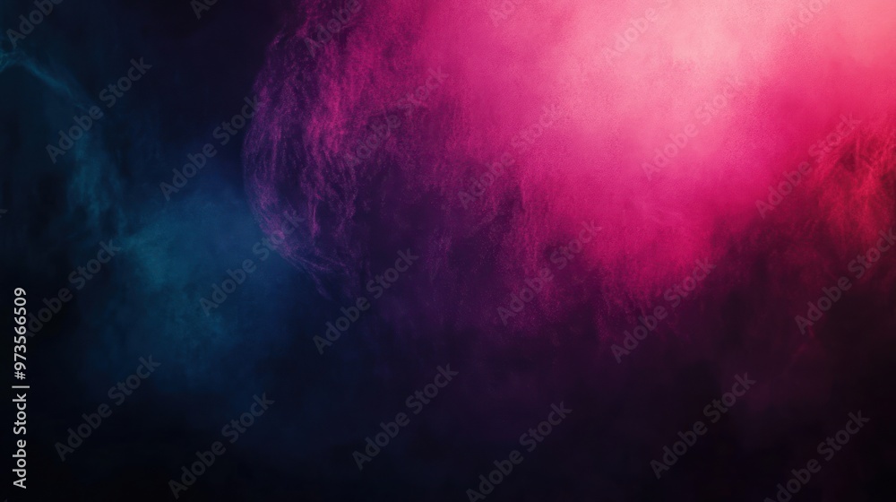 Abstract background with pink and blue smoke clouds in a dark background. Abstract background with pink and blue smoke clouds in a dark background.