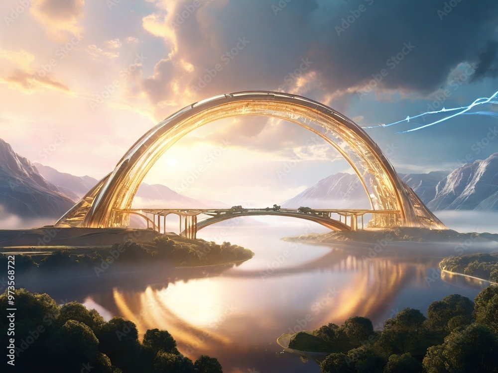 Obraz premium bridge over river