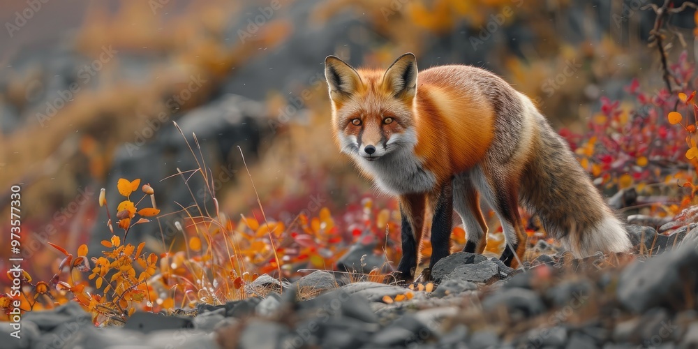 Beautiful Fox Photographed from a Short Distance Beautiful Fox Photographed from a Short Distance
