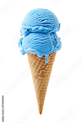 A Blue Bubble Gum Ice Cream...