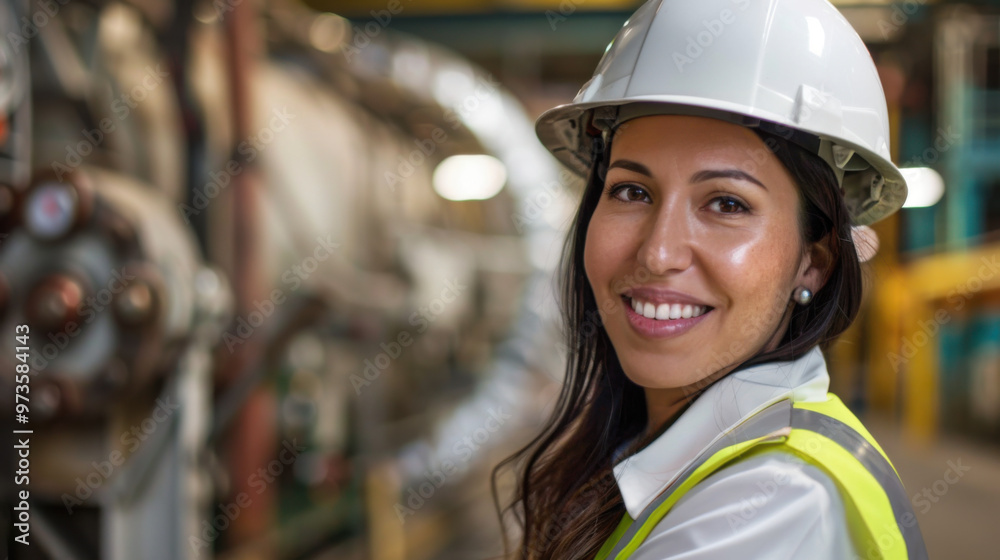 hispanic Pretty woman smiling engineer model background png file hispanic Pretty woman smiling engineer model background png file