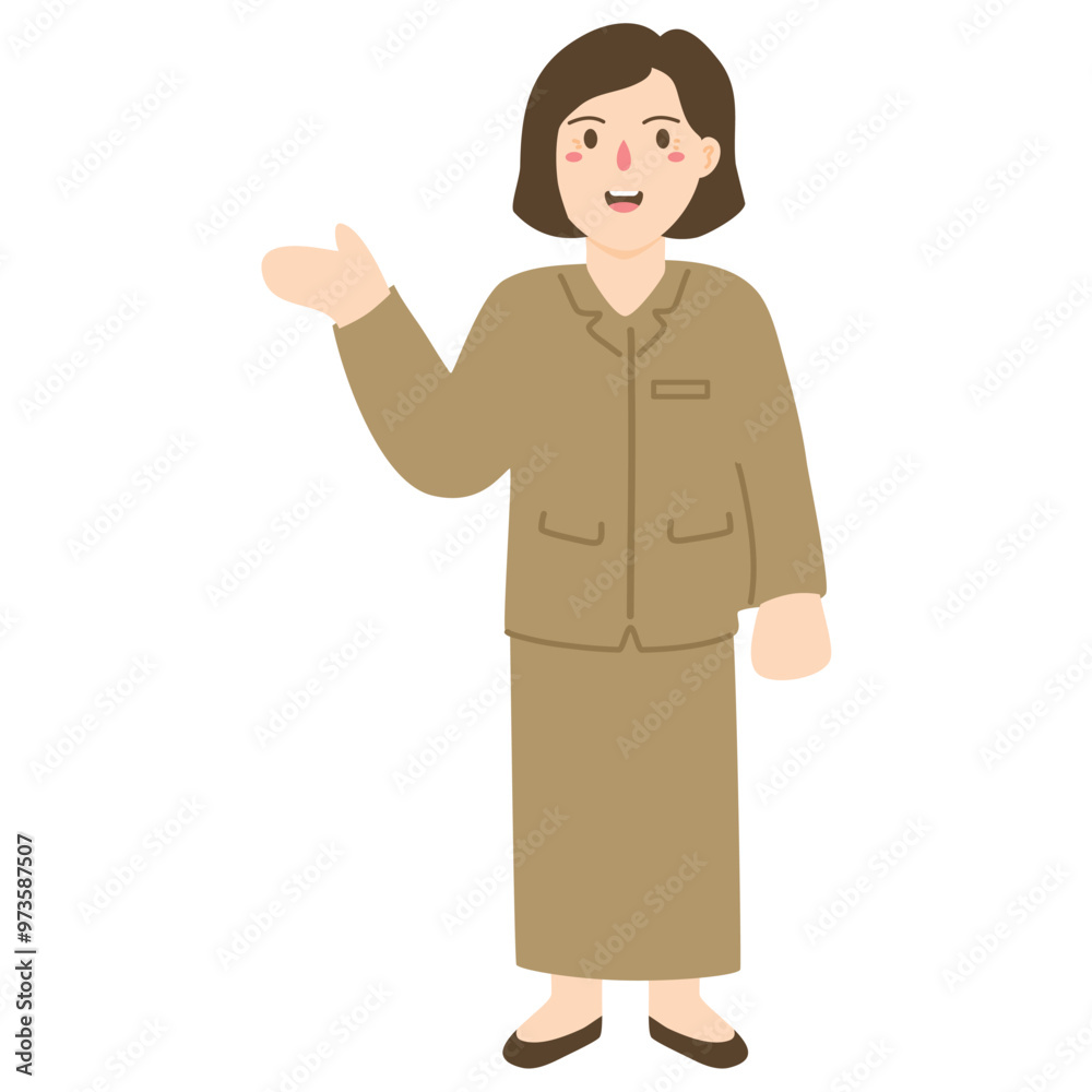 civil servants in indonesia wearing work uniforms pns civil servants in indonesia wearing work uniforms pns