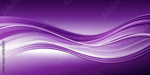 Abstract purple and white wavy background with leading lines