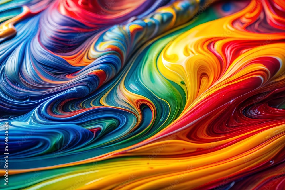 Fototapeta premium Abstract flow of liquid colors