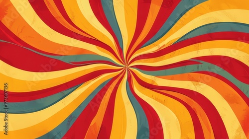 A vibrant, swirling pattern of warm colors creating a dynamic visual effect.