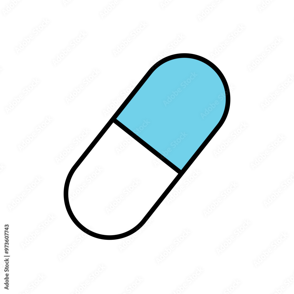 medicine capsule icon for app or web medicine capsule icon for app or web