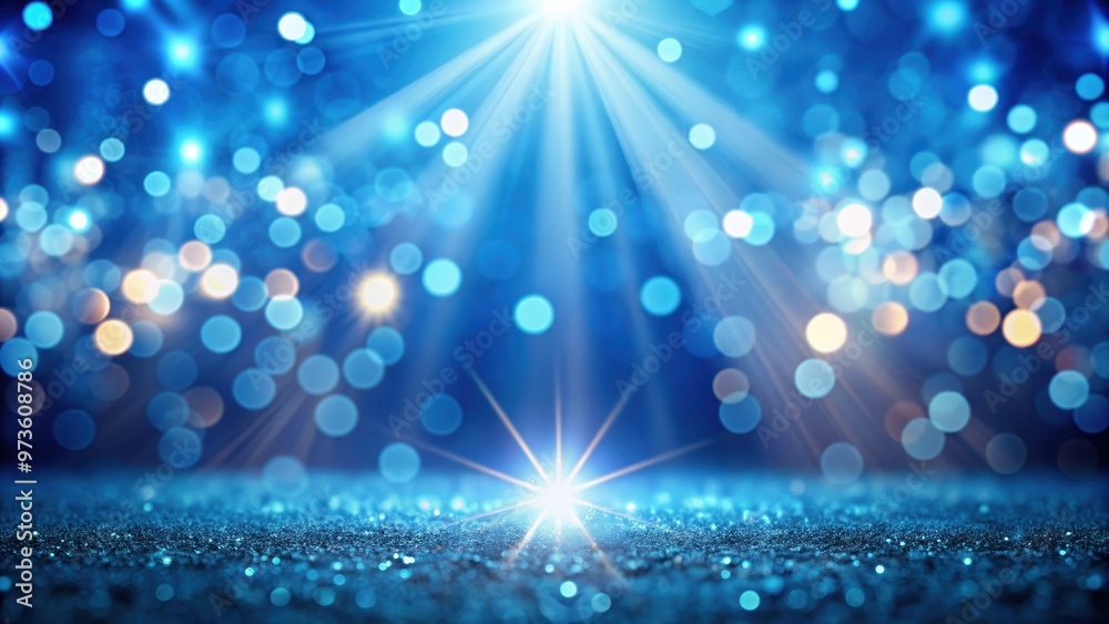 Shimmering blur spot lights on blue bokeh background, shimmering, blur, spot lights, blue, bokeh, abstract Shimmering blur spot lights on blue bokeh background, shimmering, blur, spot lights, blue, bokeh, abstract