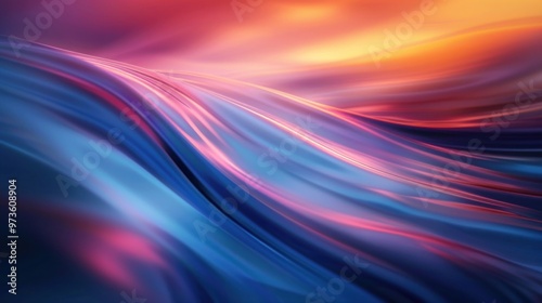 Abstract background with vibrant blue and pink colors.