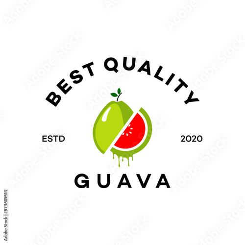 guava logo vector template illustration design