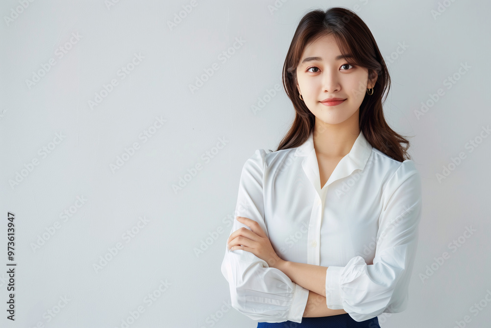 Confident Professional Woman Standing with Arms Crossed Confident Professional Woman Standing with Arms Crossed