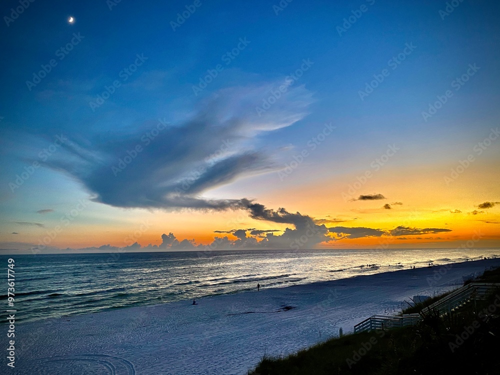Fototapeta premium sunset over the gulf