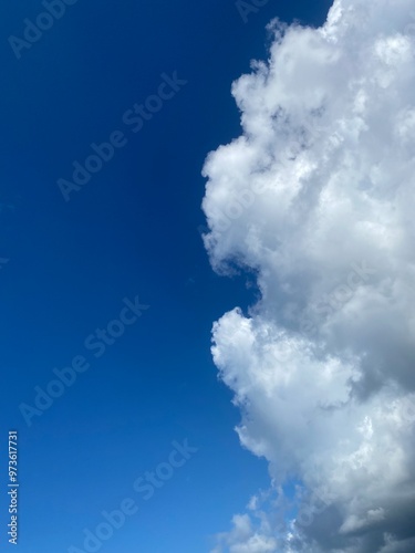 Photography blue sky with clouds