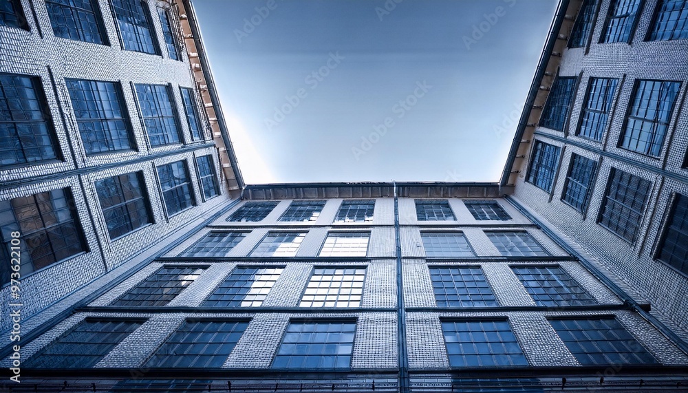 modern office building with sky modern office building with sky