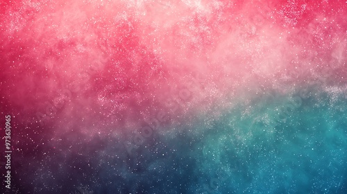 An abstract pink and blue watercolor galaxy evokes a sense of cosmic wonder and beauty.