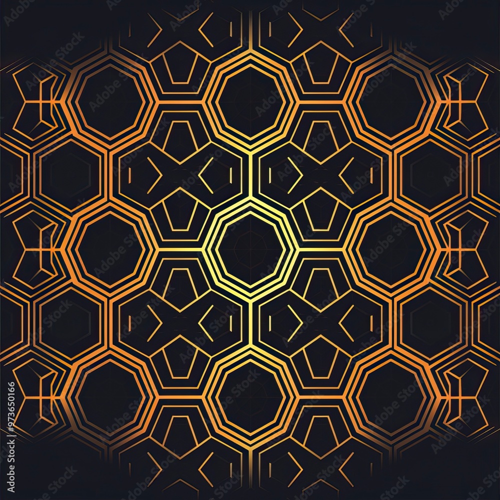Stylish hexagonal line pattern background Stylish hexagonal line pattern background