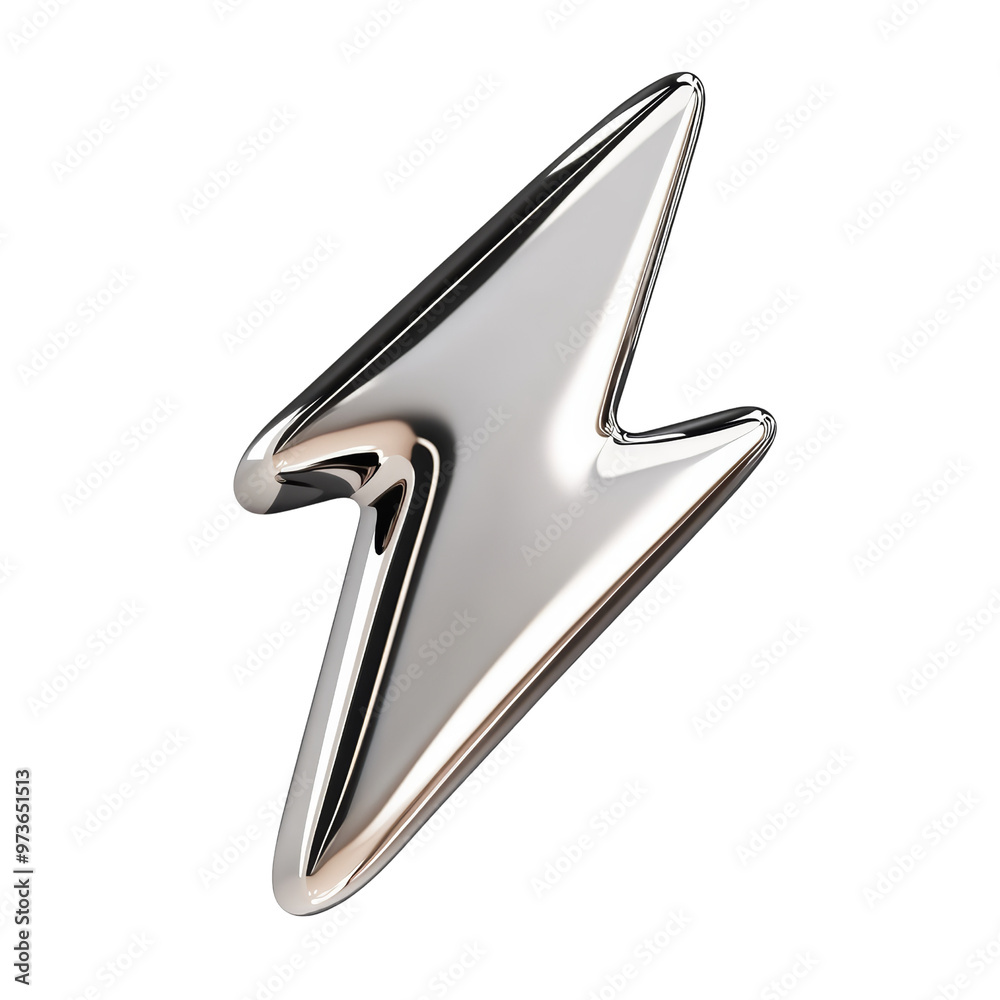 metallic energy lightning bolt fluid holographic Iridescent 3d render icon isolated on transparent background cutout metallic energy lightning bolt fluid holographic Iridescent 3d render icon isolated on transparent background cutout
