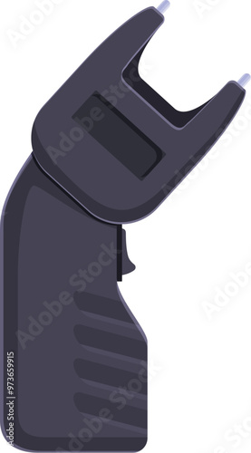 Electroshock weapon emitting electric current, self defense and security device