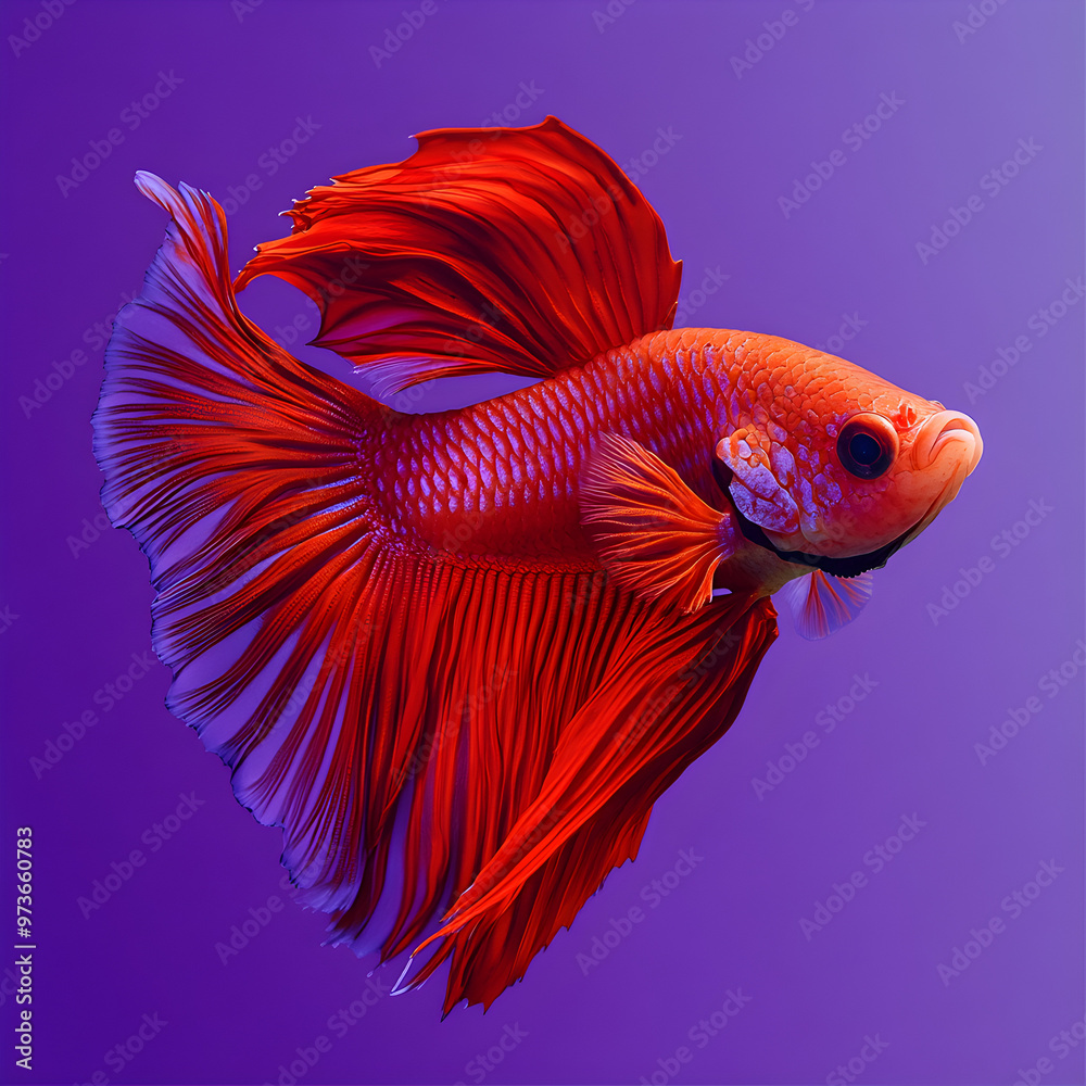 siamese fighting fish on purple background siamese fighting fish on purple background