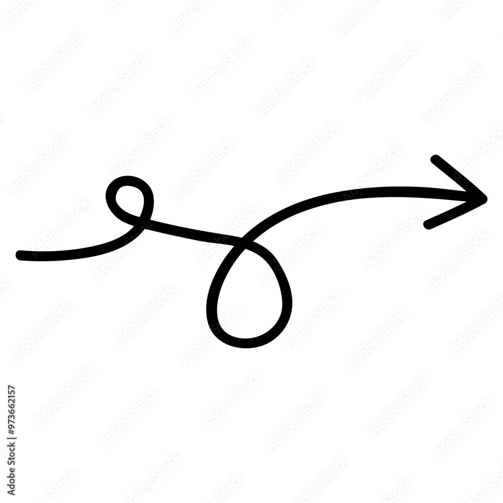 arrow in line style