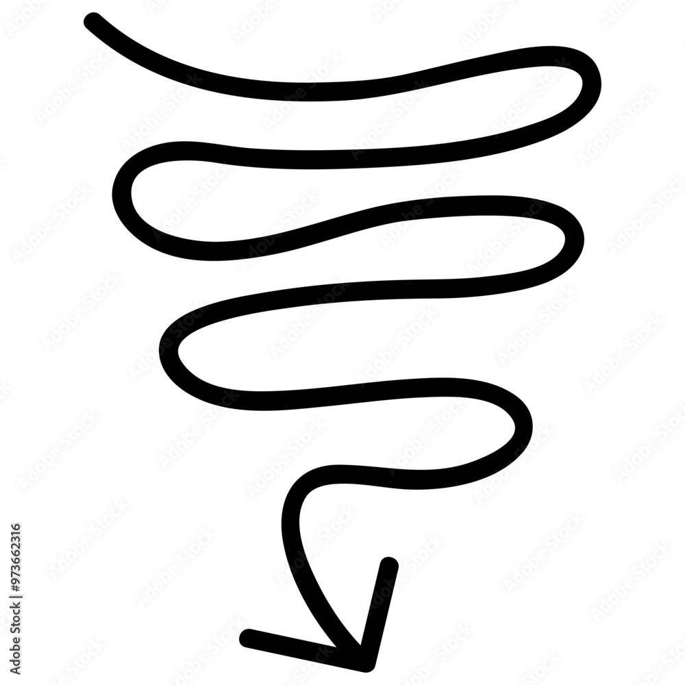 Obraz premium arrow in line style