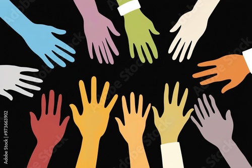 Promoting Diversity and Equality through Collaborative Silhouette Hands