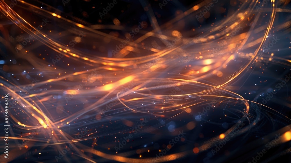 Intricate glowing lines that intersect and diverge in a captivating visual symphony Intricate glowing lines that intersect and diverge in a captivating visual symphony