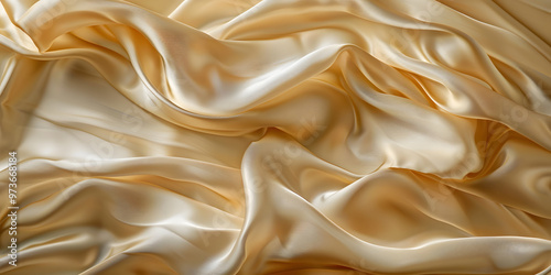 Immerse yourself in the opulent charm of gold satin fabric, known for its smooth, lustrous texture. Perfect for sophisticated backgrounds, stylish fashion designs, and lavish themes