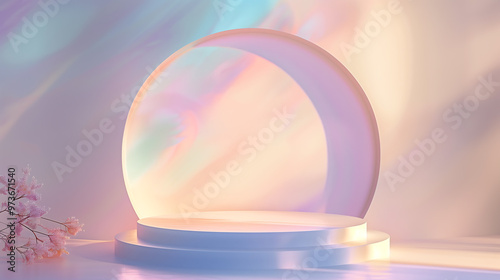 pastel color podium, stage, space, 파스텔 단상, 무대 03