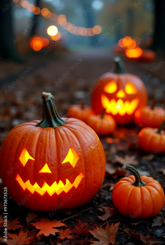 Pumpkins for halloween in illustrations Pumpkins for halloween in illustrations