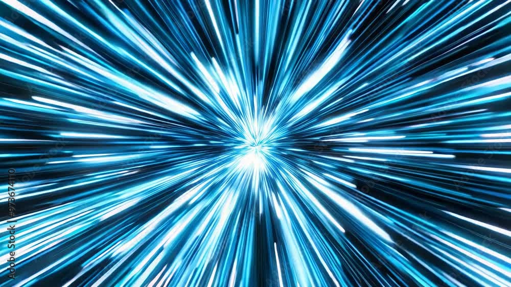 Futuristic Light Speed Travel Effect Futuristic Light Speed Travel Effect