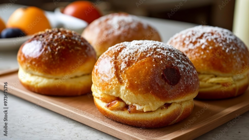 Deliciously baked pastries ready to be savored Deliciously baked pastries ready to be savored