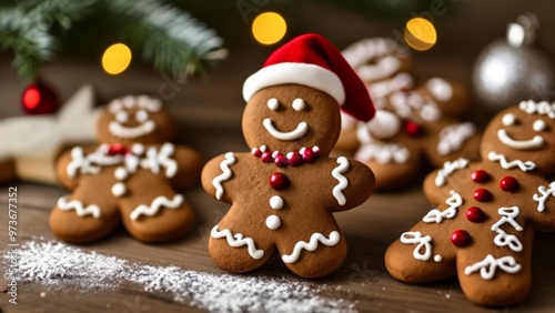  Joyful gingerbread men ready for the holiday season