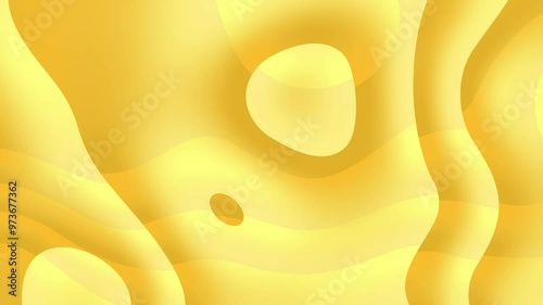 Abstract yellow gradient liquid background video