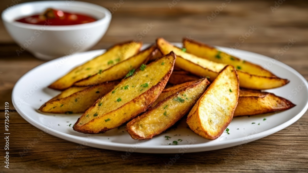 Deliciously seasoned fries ready to be savored Deliciously seasoned fries ready to be savored
