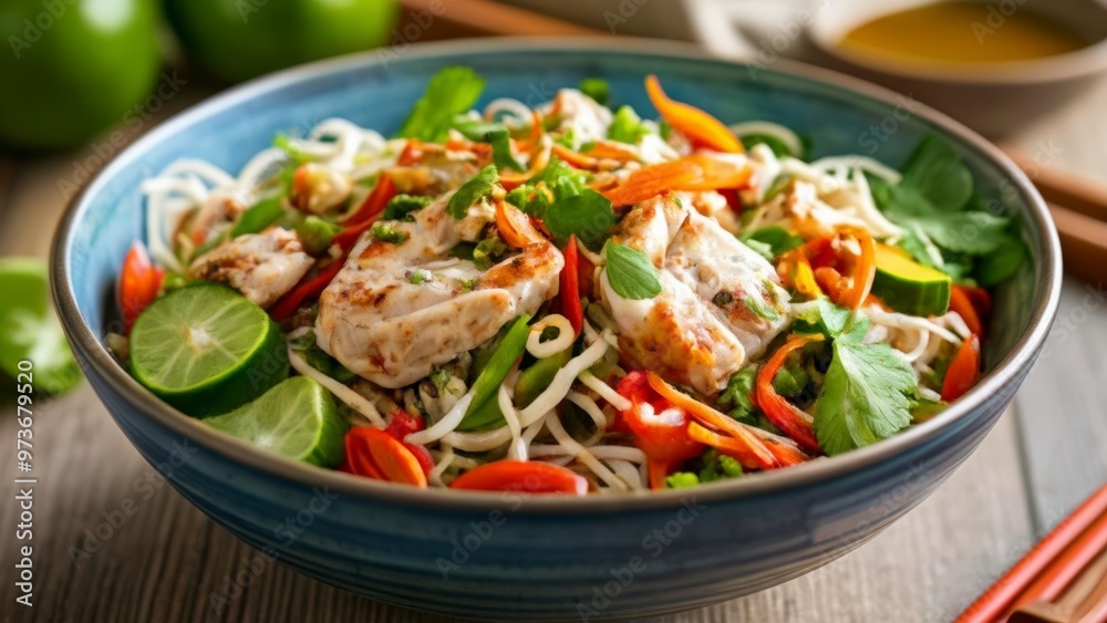 Fresh and vibrant Asian noodle salad Fresh and vibrant Asian noodle salad