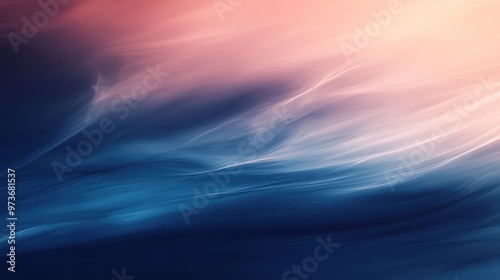 Abstract blue and pink background with soft, blurry lines.
