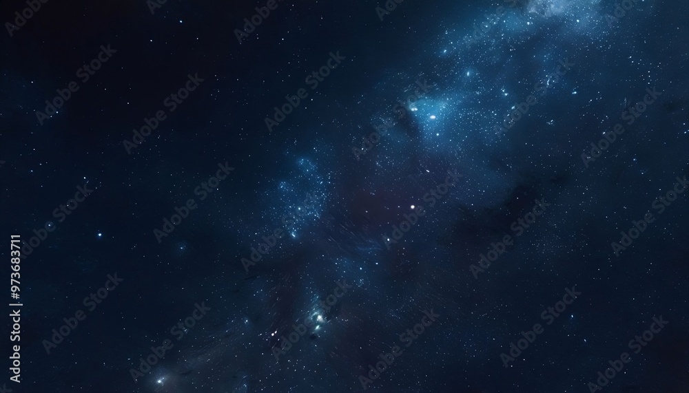 Obraz premium Dark Void of Space with Majestic Stars in the far distance