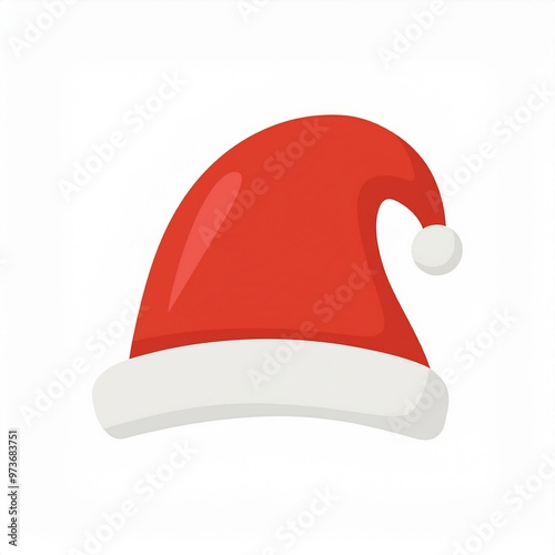 christmas hat illustration isolated on white