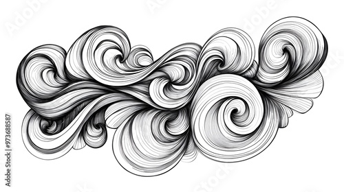 Abstract Swirling Pattern.