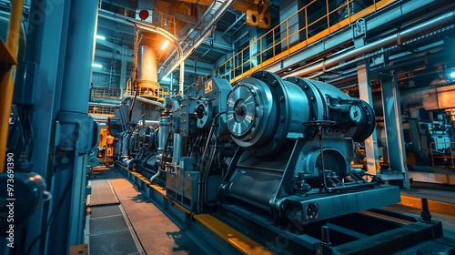 Industrial Machinery in a Factory Setting