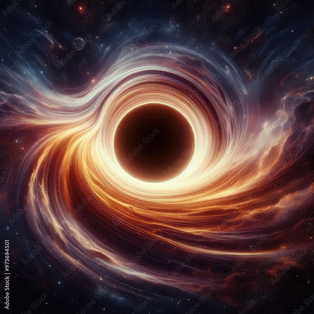 Black Hole. 3d render