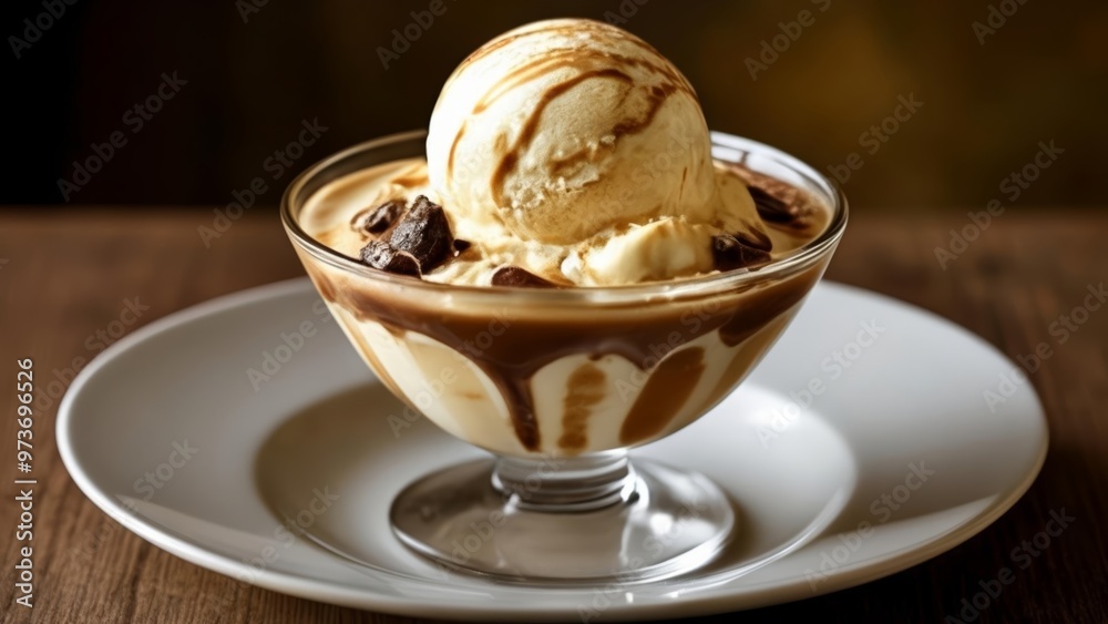  Indulgence in a glass  Chocolate ice cream float with a scoop of vanilla