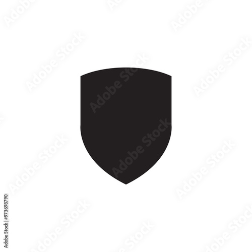 Shield icon vector flat black simple trendy style illustration for web and app..eps