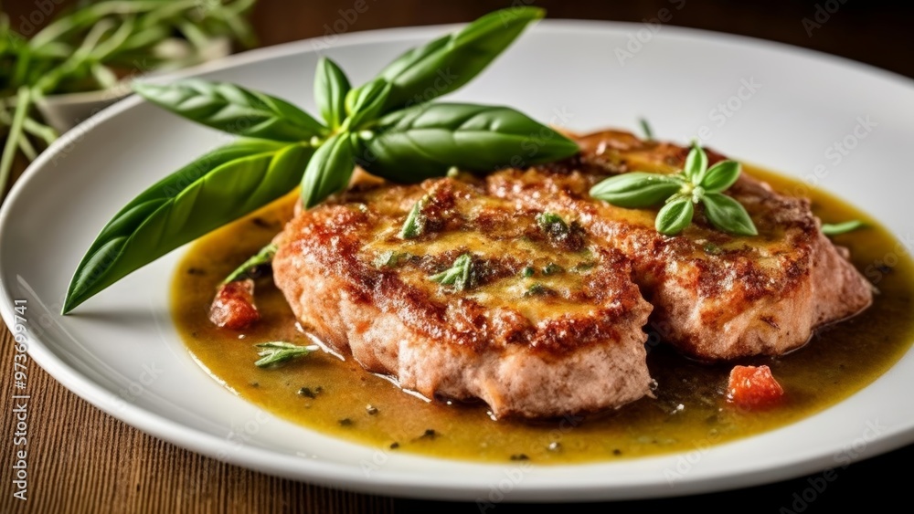 Deliciously seasoned meat ready to be savored Deliciously seasoned meat ready to be savored