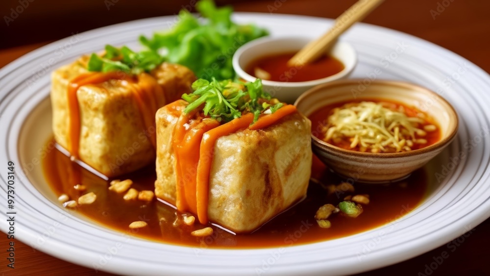 Delicious Asian cuisine ready to be savored Delicious Asian cuisine ready to be savored