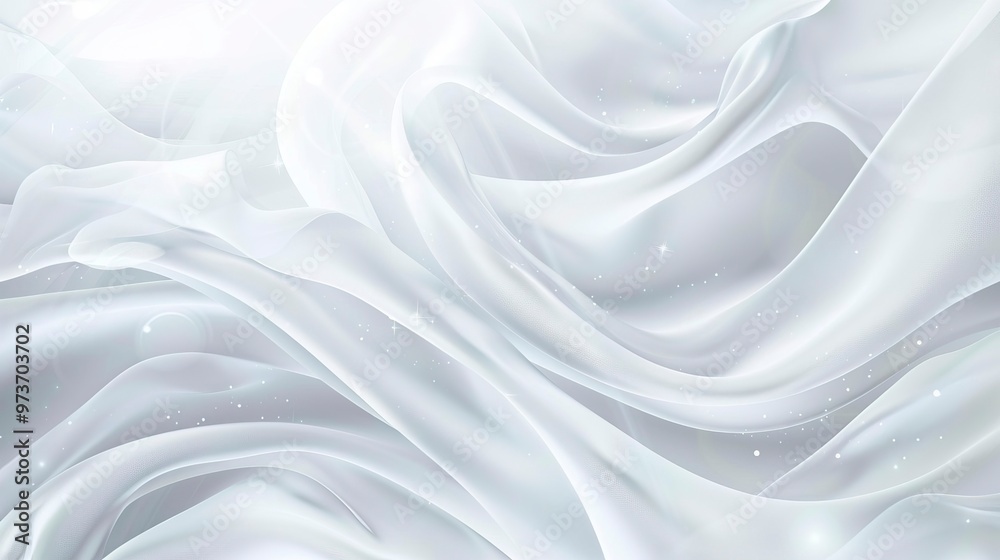 Obraz premium White background abstract with wavy line 