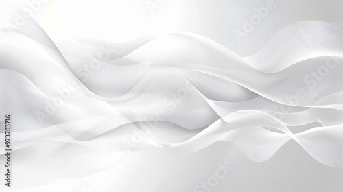 White background abstract with wavy line 