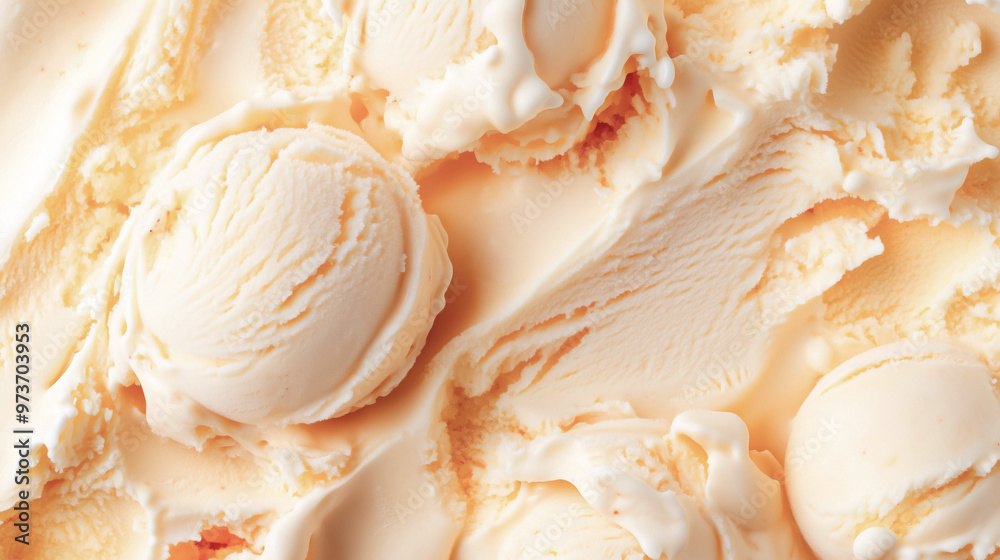 Close up of Delicious Vanilla ice cream texture for background and design. Close up of Delicious Vanilla ice cream texture for background and design.